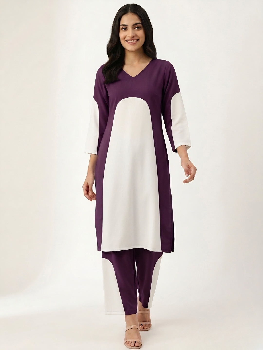 Premium Polyester Wine Co-Ord Set