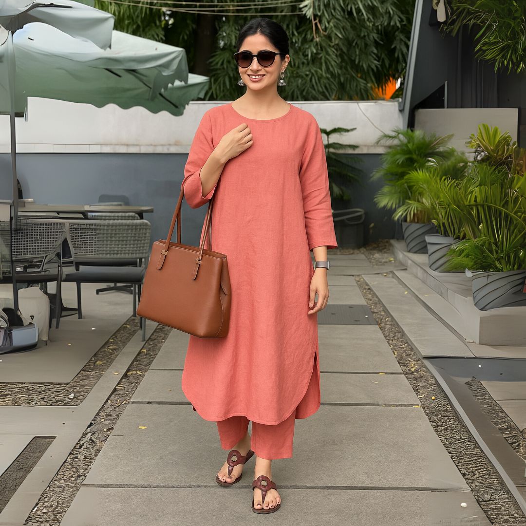 Elegant Everyday Light Pink Kurta Set