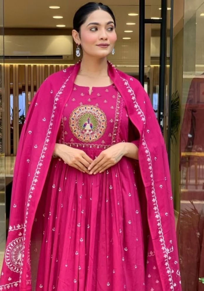 Aathado Rajsi Mor-Kadha Anarkali Set