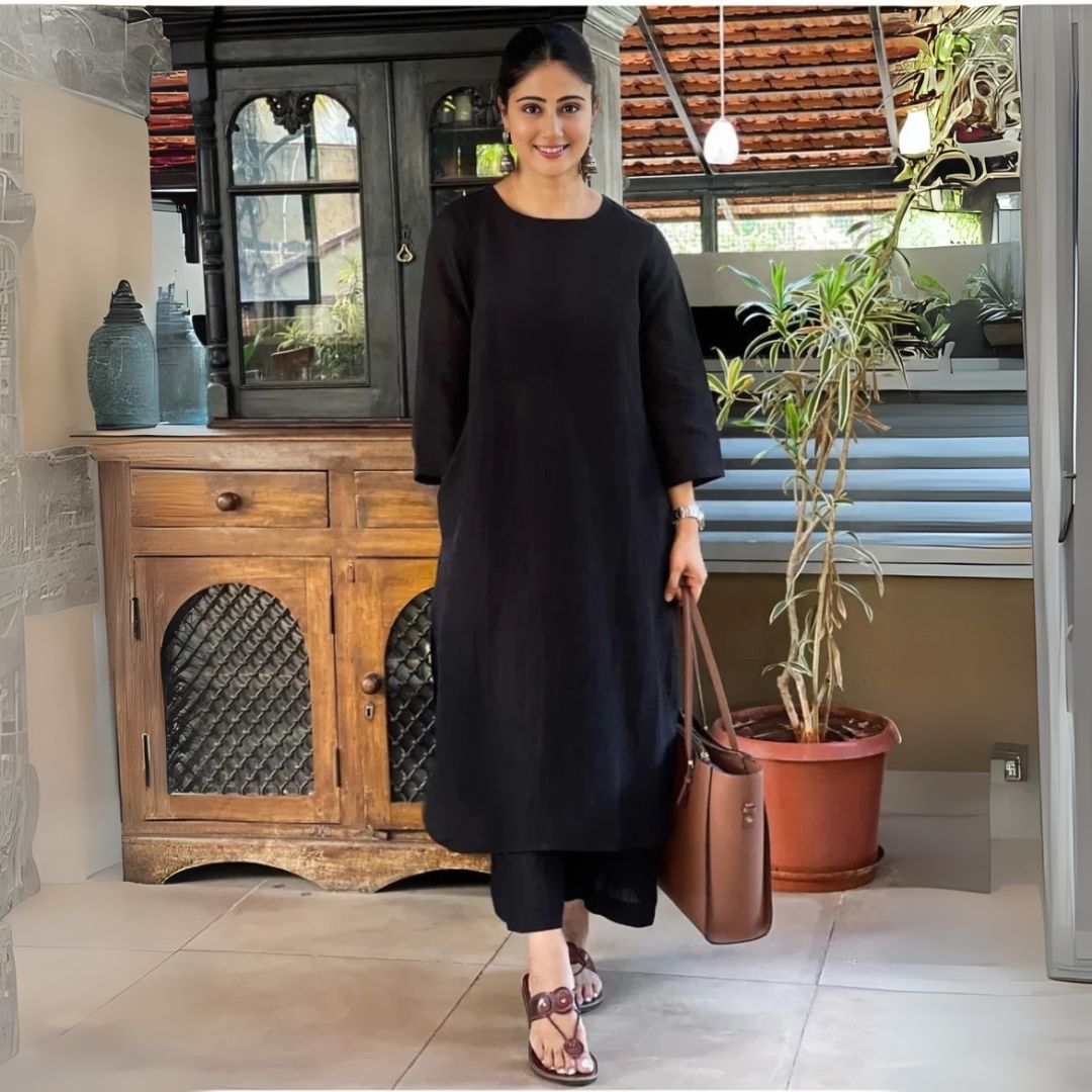 Elegant Everyday Black Kurta Set