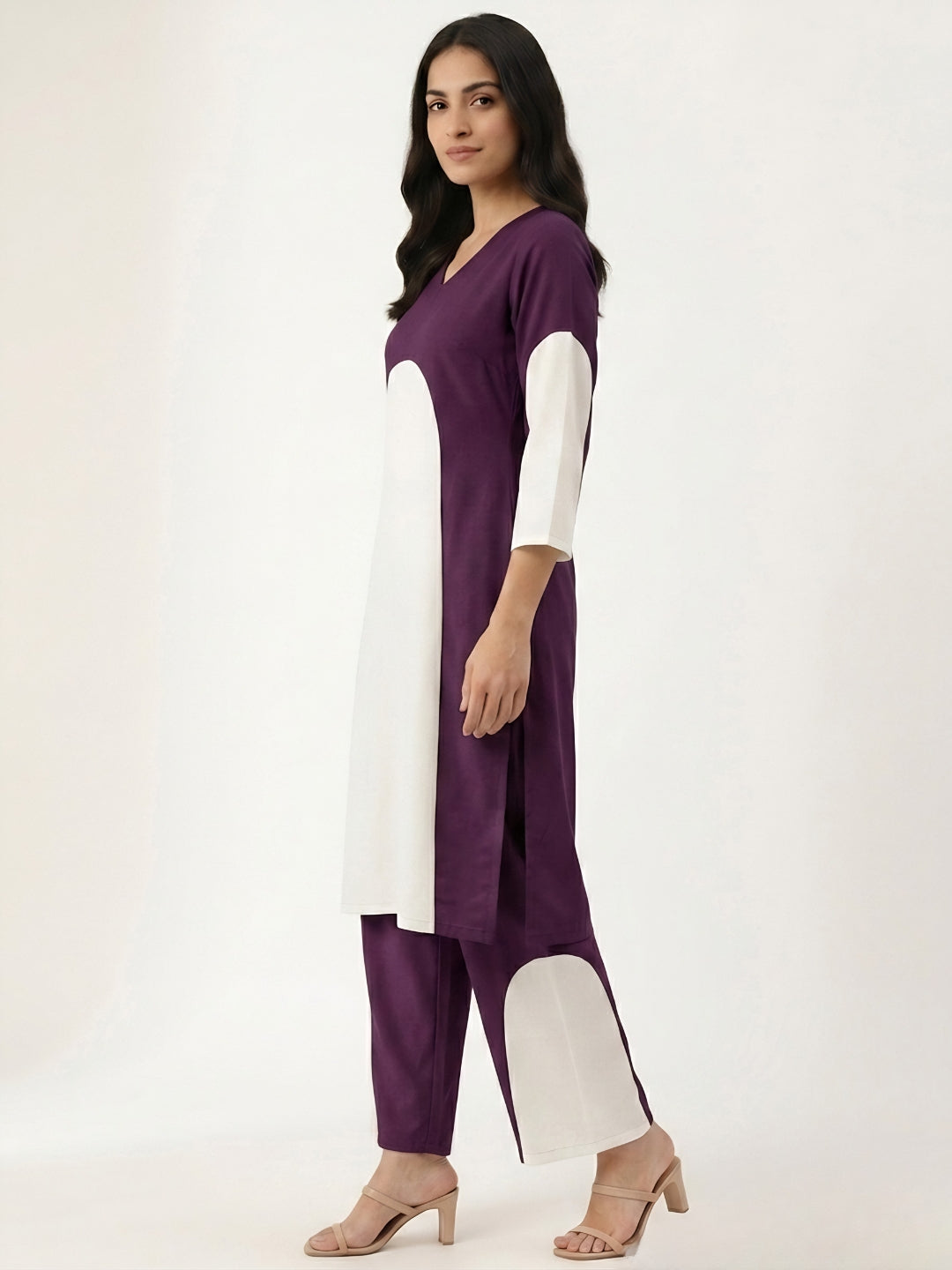 Premium Polyester Wine Co-Ord Set