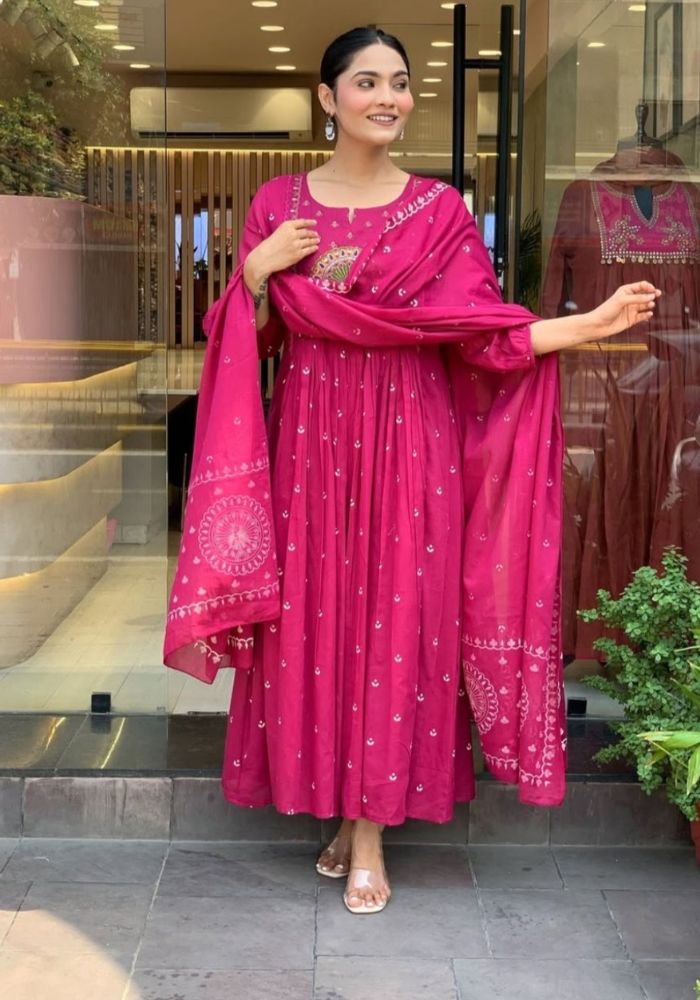 Aathado Rajsi Mor-Kadha Anarkali Set