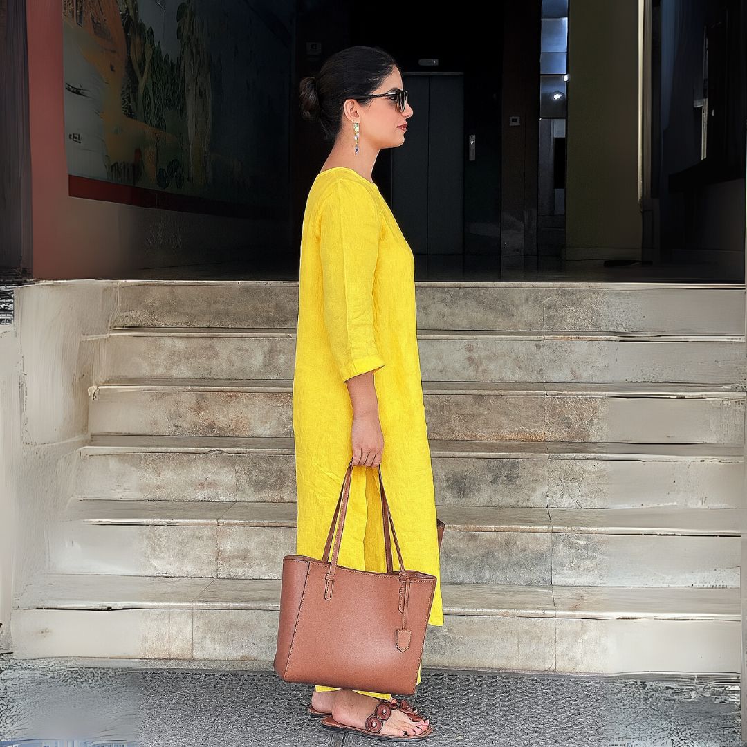 Elegant Everyday Yellow Kurta Set