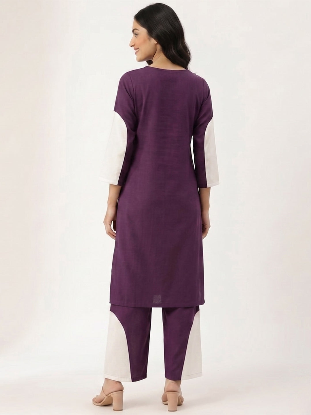 Premium Polyester Wine Co-Ord Set