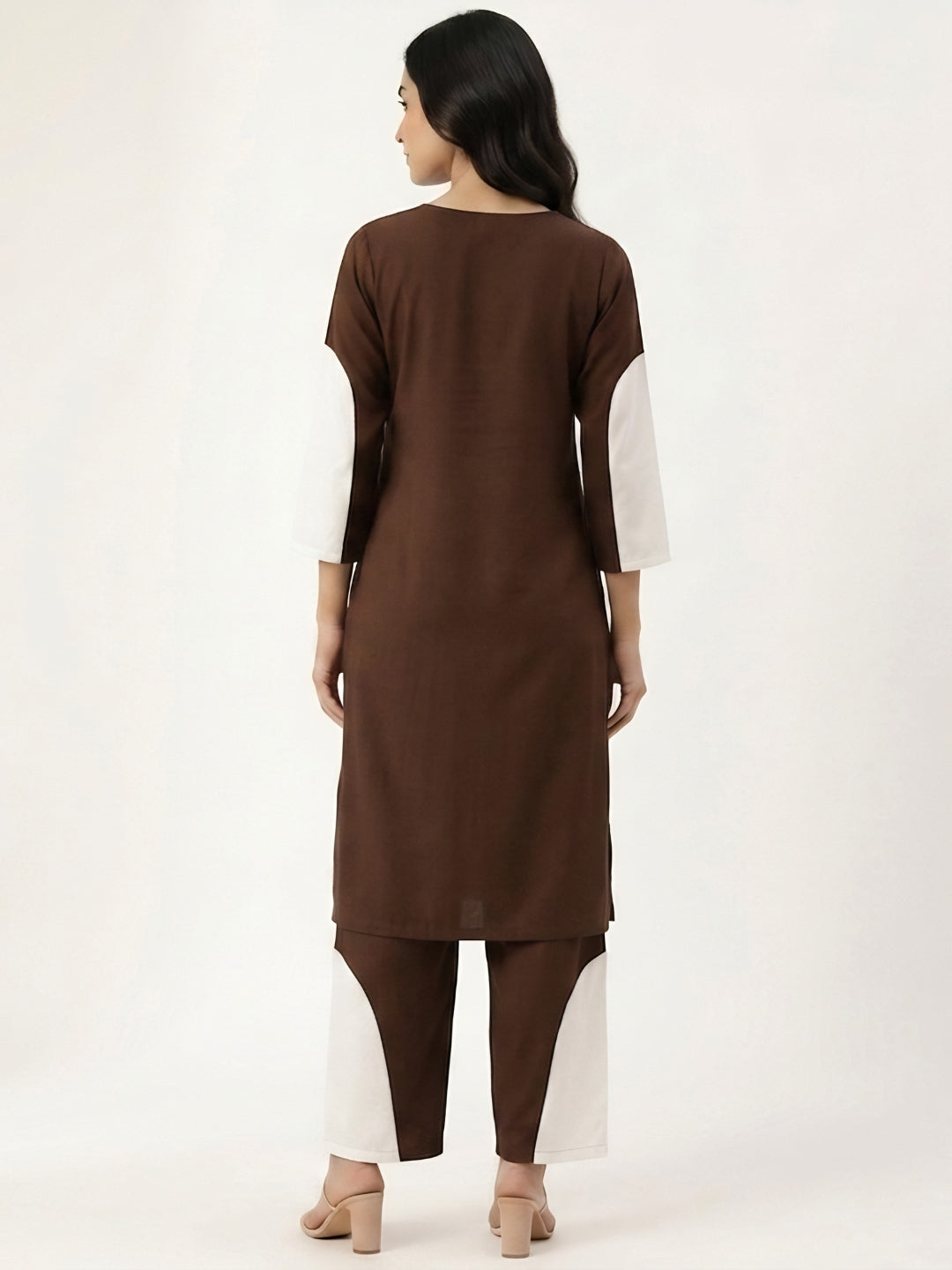 Polyester Brown Co-Ord Set for Women