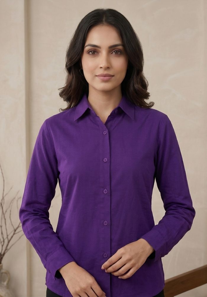 Women’s Cotton Shirt & Flared Pant Co-Ord Set for Women