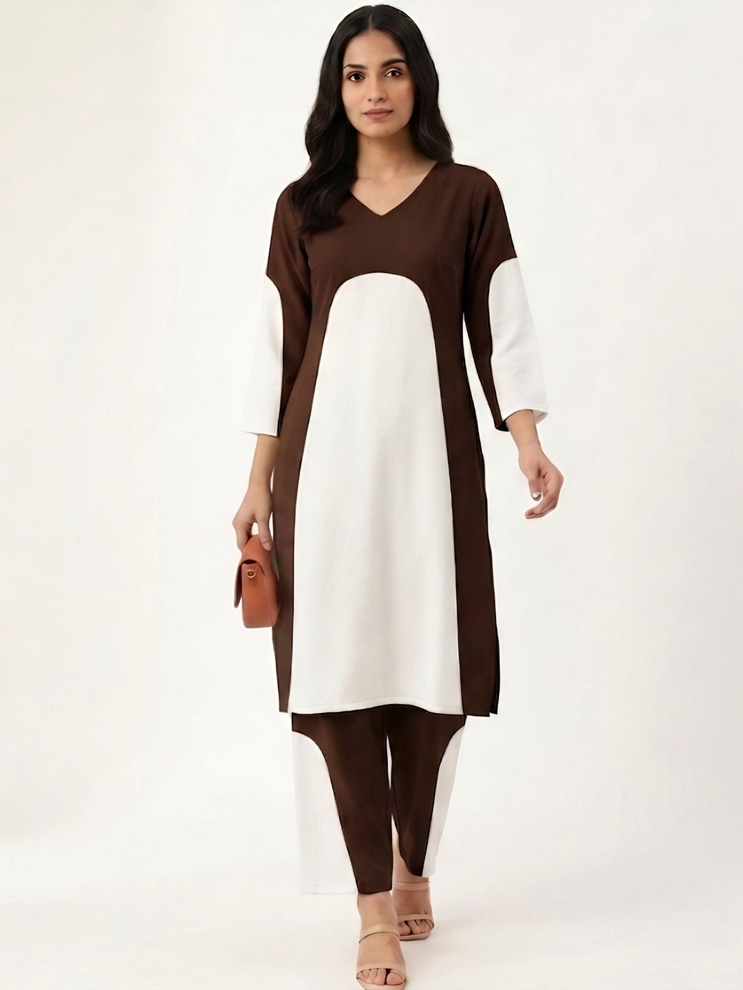 Buy Premium Polyester Brown Co-Ord Set