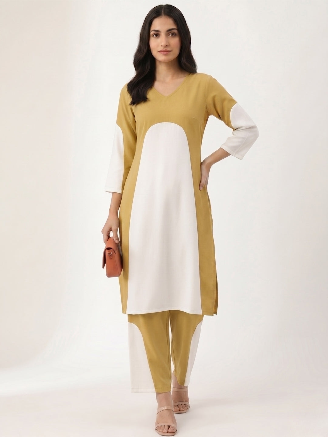 Woman Mustard Co-ord Set