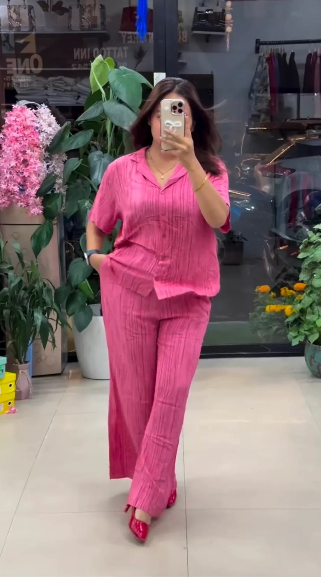 Designer Pure Linen Co-ord Set | Summer Wear Outfit
