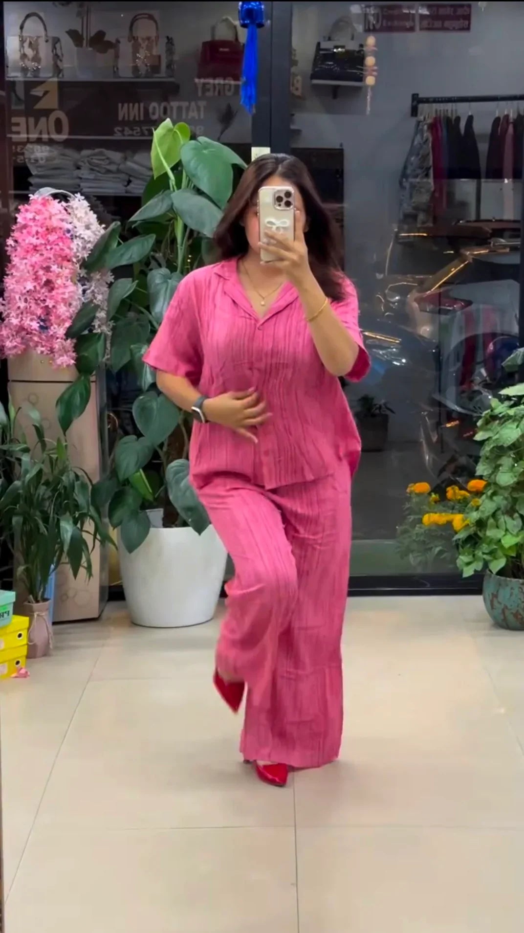 Designer Pure Linen Co-ord Set | Summer Wear Outfit