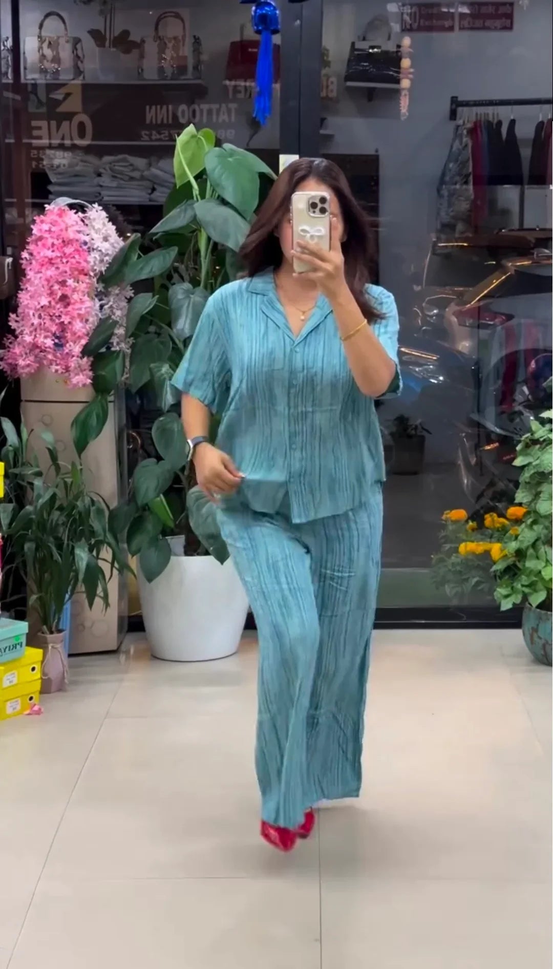 Designer Pure Linen Co-ord Set | Summer Wear Outfit