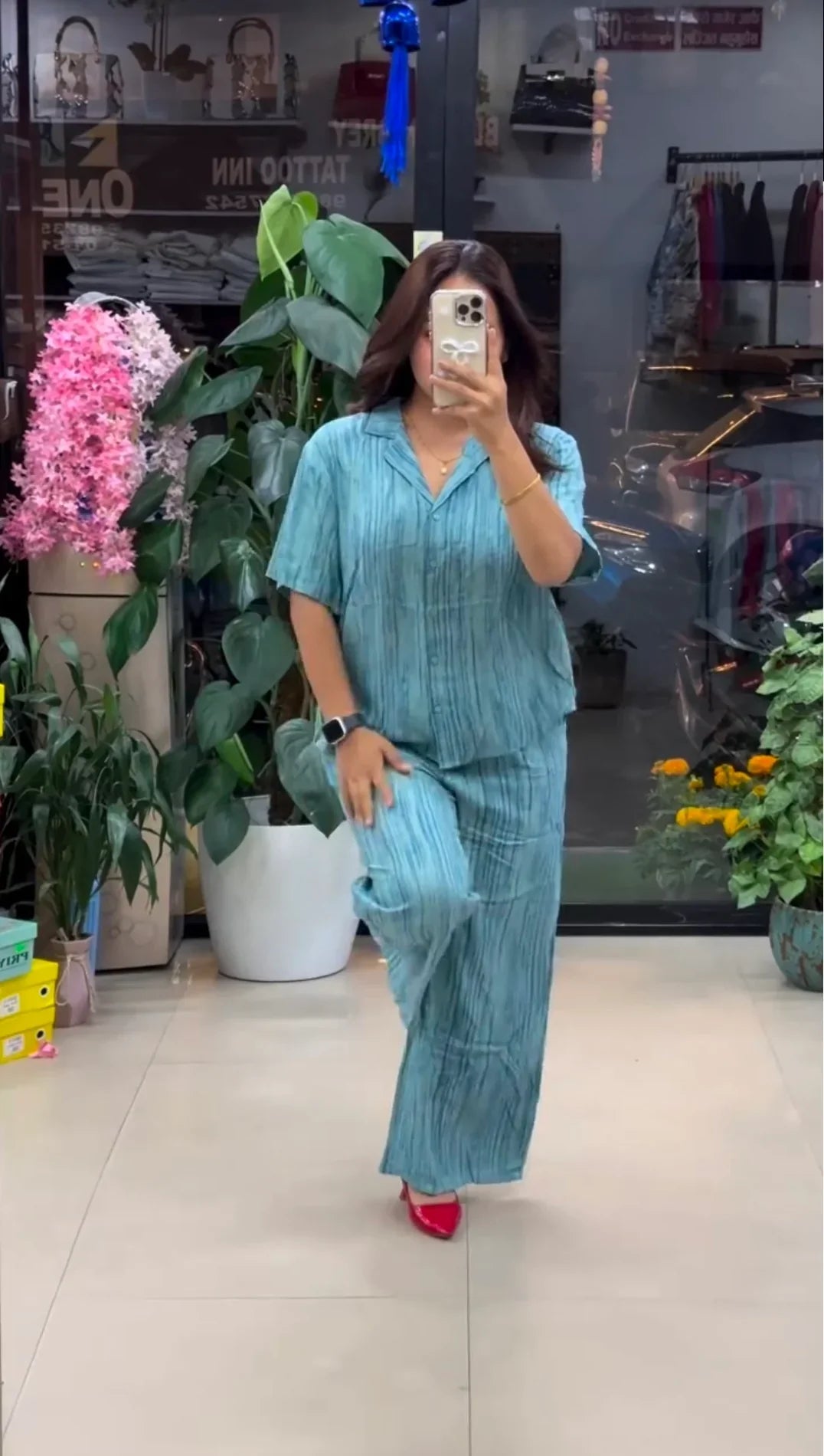 Designer Pure Linen Co-ord Set | Summer Wear Outfit