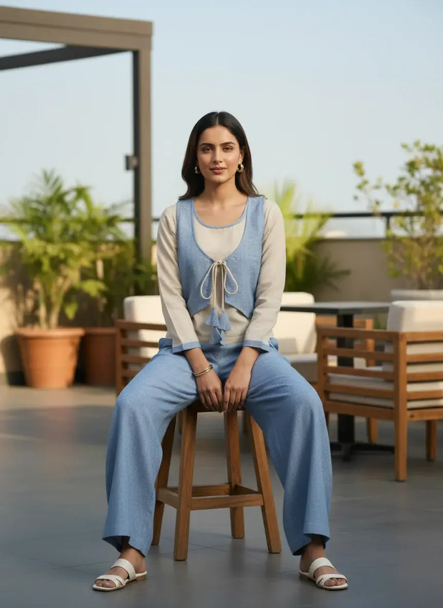 Women Linen Co-Ord Set