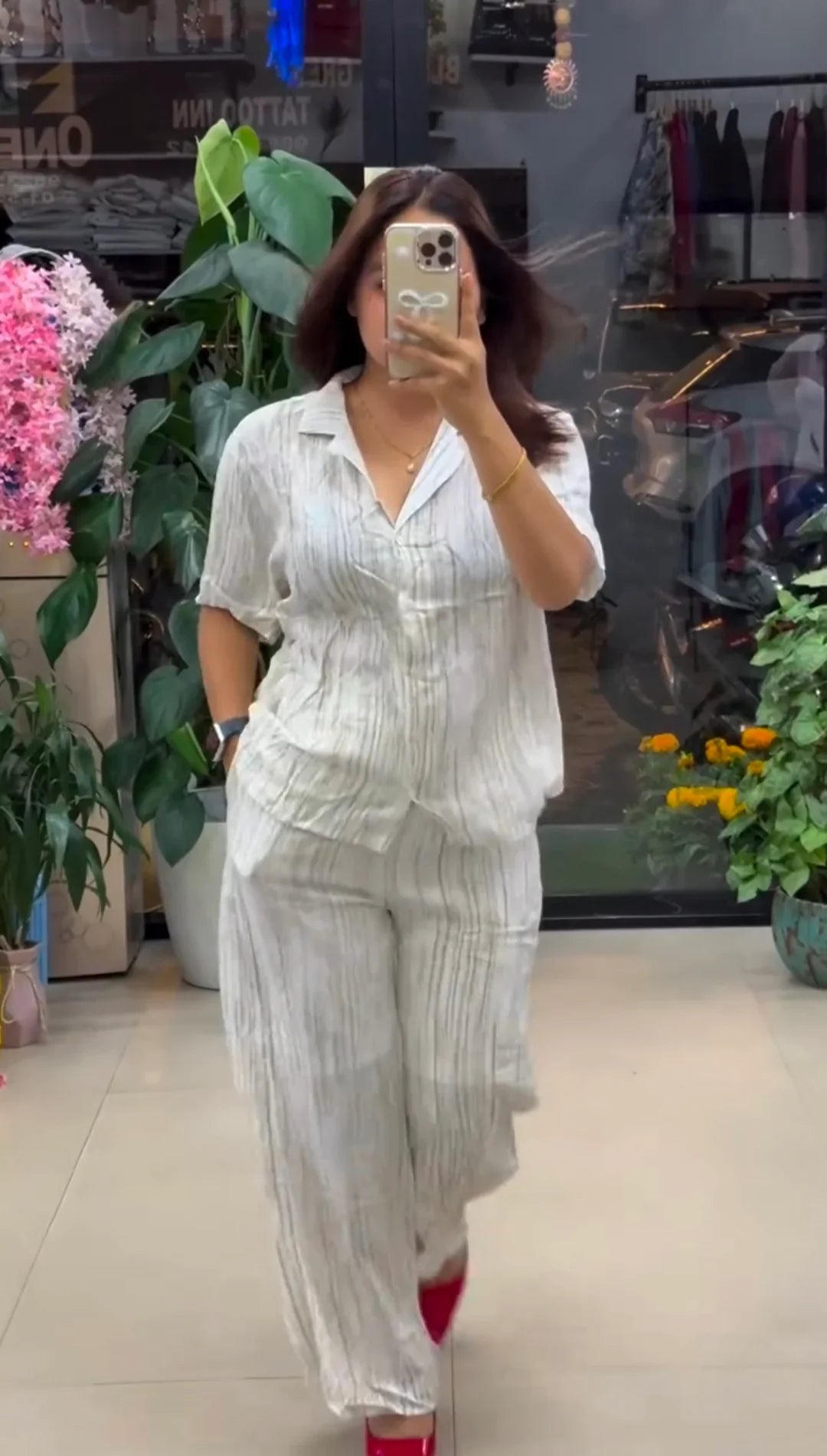 Designer Pure Linen Co-ord Set | Summer Wear Outfit