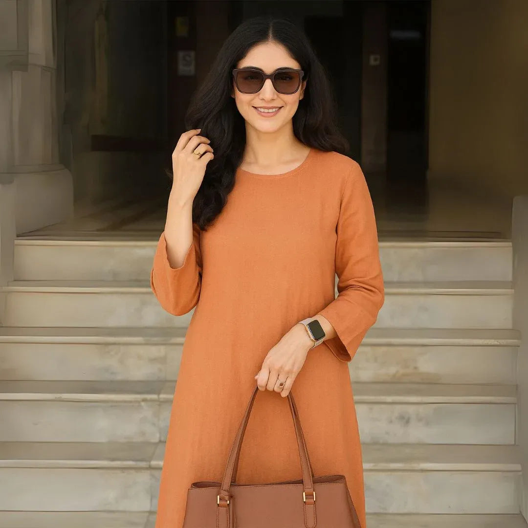 co-ord set orange for women