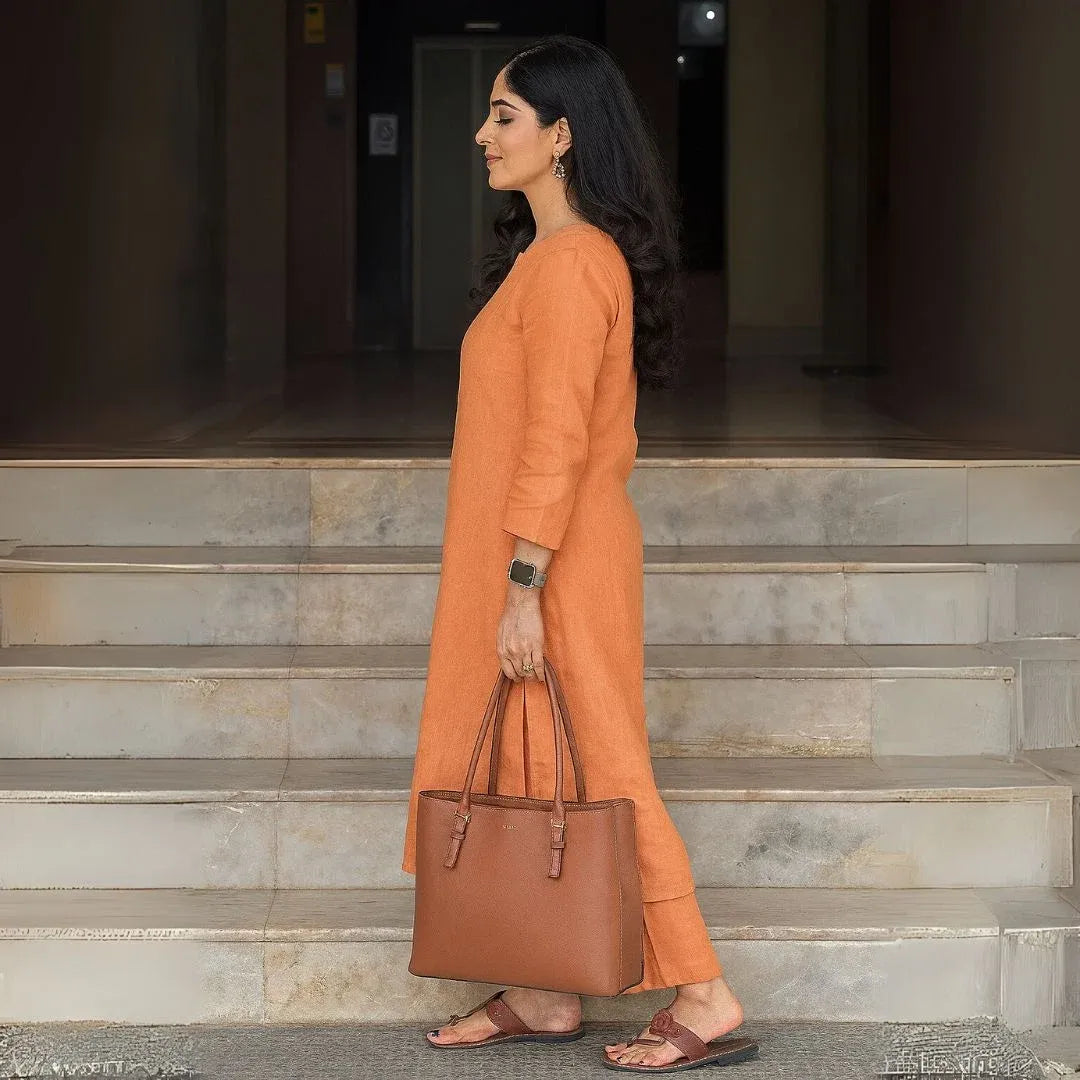 orange co-ord set for women