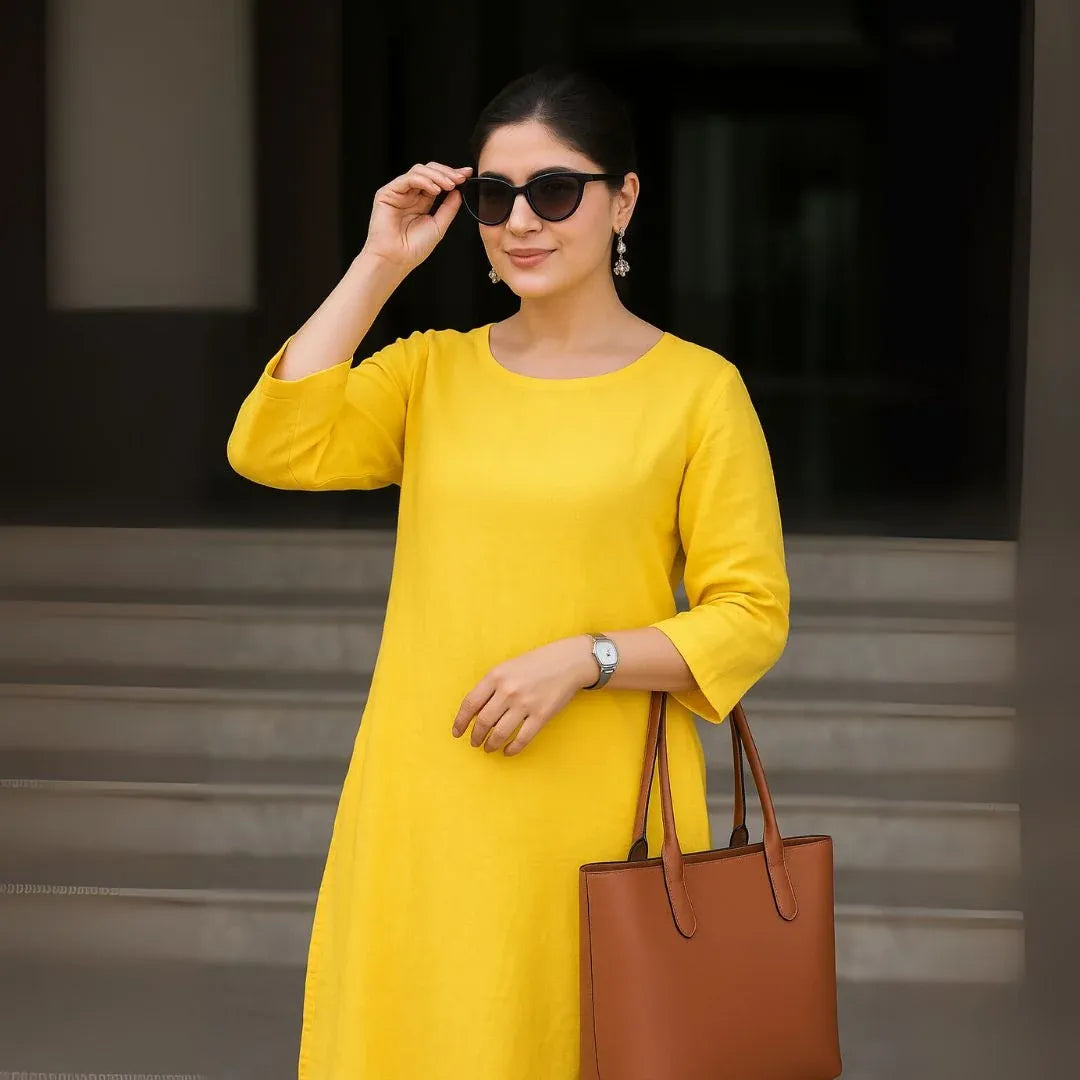 stylish yellow co-ord set
